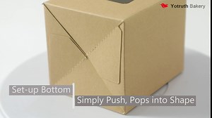 Purple Cupcake Boxes 50 Sets with Window Insert and Handle (Classic Series)