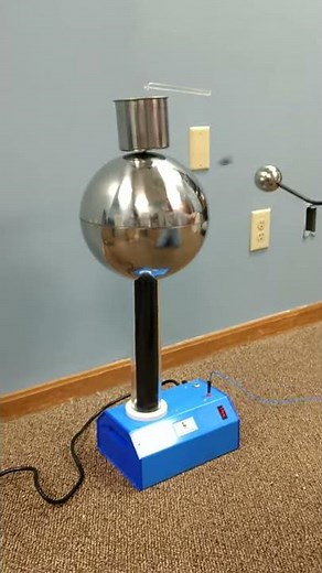 Faraday Pail with Pith Ball Accessory for Van De Graaff Generator