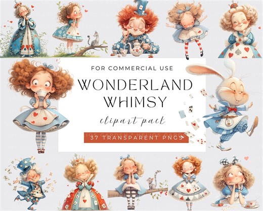 Cinderella Clipart: Wonderland Princess Graphics (digital Download) - Etsy