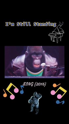 Loved all the songs in this movie🥰🎶.#SING#Animals#gorilla#Monke#Piano#eltonjohn#imstillstanding#🦍#🐵#foryoupage#fy#Musical#fypシ#fypage#Song#Bop#fyp