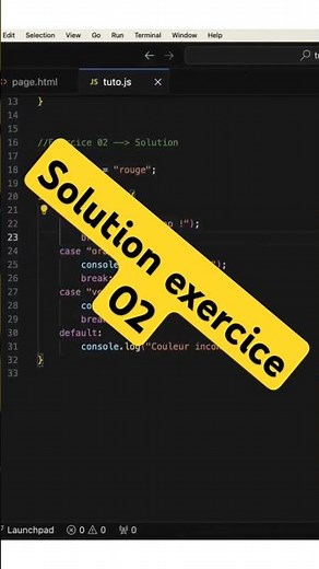 Solution exercice 02 apprendre la programmation informatique à partir du zéro