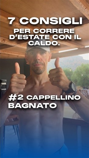 Il trucco del cappellino bagnato per correre col caldo!