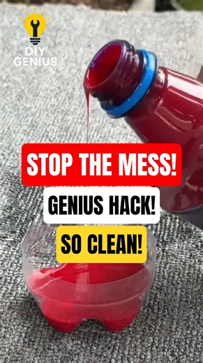 Stop Messy Painting! This Bottle Hack Keeps Everything Clean! #genius #diy #lifehacks #shorts