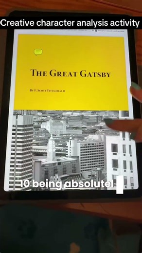 Creative character analysis activity for high school English #englishteacher #englishteachers