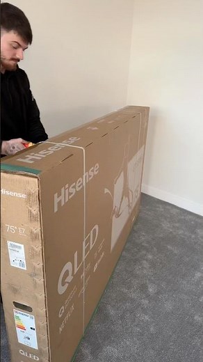 Unboxing & Installing a 75” Hisense TV – Big Screen, Big Upgrade! #Hisense #Television #75Inch