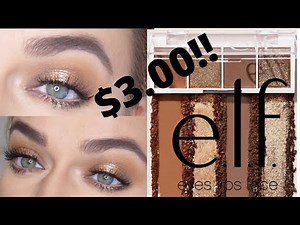 Elf bite size eyeshadow Tutorial PUMPKIN PIE