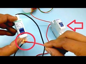 short circuit experiment with mcb , how to test a circuit breaker , mcb