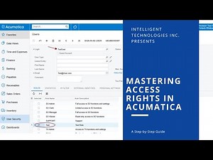 Mastering Access Rights in Acumatica: A Step-by-Step Guide