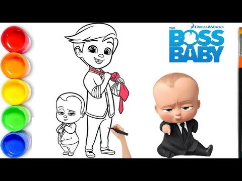 How to draw Boss Baby | Easy Step By Step Drawing | Draw Boss Baby