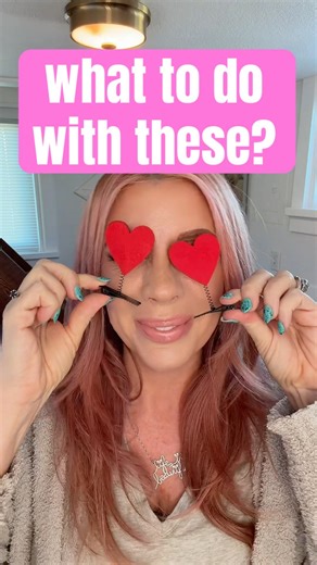 Heart Rhinestone DIY Hair Clips + Side Ponytail ❤️ #hairaccessories