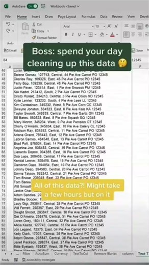 HOW TO CONVERT DATA TEXT TO COLUM #excel #2025