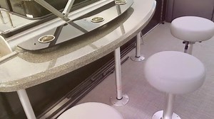 The Manitou Oasis Bar Pontoon has ample seating and a bar configuration to make you the talk of the town! Integrated cup holders throughout the boat makes sure no one spills their drinks out on the water. Comfortable, luxury seating is placed just perfectly so you never miss a moment. Come in and check out our stock on these beautiful Manitou pontoons! | Torque Motorsports | Facebook