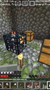 Easy xp farm using mob spawner in minecraft || Minecraft pe survival #minecraft #shorts #toturial