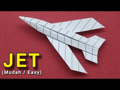 Cara Membuat Pesawat Jet Kertas Cepat & Terbang Jauh (Tutorial Mudah!) ✈️