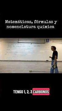 Matemáticas, fórmulas y nomenclatura química