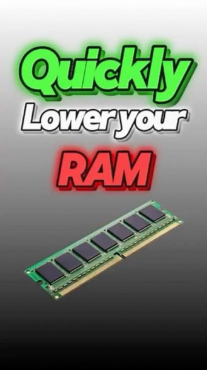 Quick Way To LOWER Your RAM Usage ⚙️| #ram #gaming #pc #optimization #fpsboost #helpful #tips