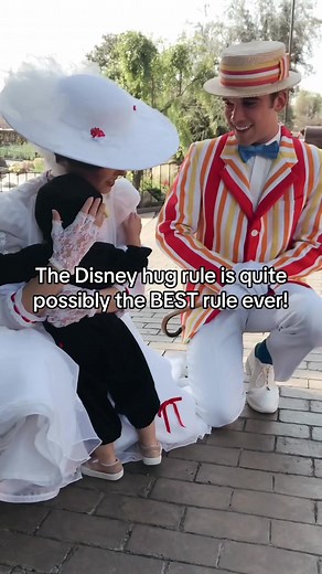 I’ve heard of the “Disney Hug” rule not being 100% true but in this moment seems like the rule couldn’t be any truer!! The Disney hug rule apparently means that characters are to never let go of the child's hug first and to allow the child to hug as long as they want. If this is a rule Bert & Mary definitely follow thw rules (but how could they not) and if it isn’t a rule then this was just the most magical tiny Pip snuggles! #disney #disneymagic #disneymemories #pixiedust #magicmoment #hug #dis