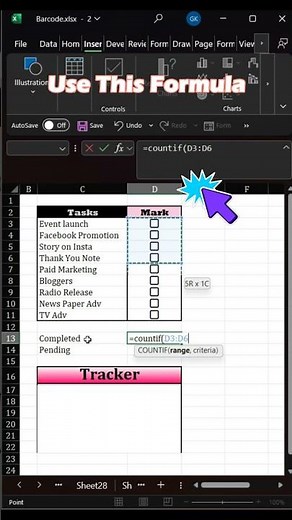 How to Create Progress Tracker in Excel
