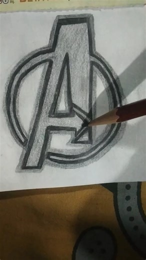 Logo of AVENGERS Sketch 🤯😮🤫 #avengerslogosketch #avengers #shorts
