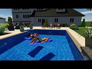 20 x 40 Pool Design with Waterfall by Rideau Pools Ottawa