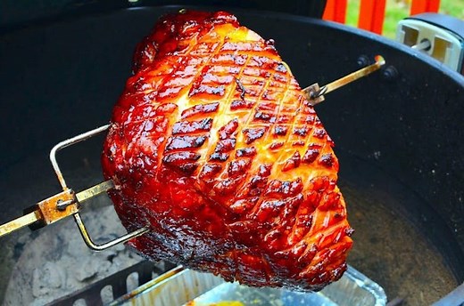 Rotisserie Ham With Maple And Brown Sugar Glaze | Grilling Inspiration | Weber Grills