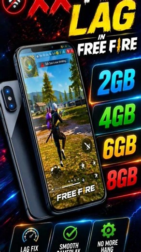 how to fix lag in free fire #shorts​ #freefire​
