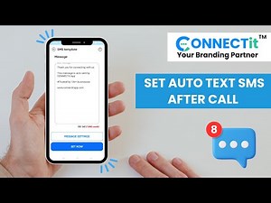 How to Set Auto Text SMS After Calls in CONNECTit App | Step-by-Step Guide