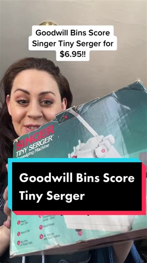 Discovering a Tiny Singer Serger at Goodwill Bins