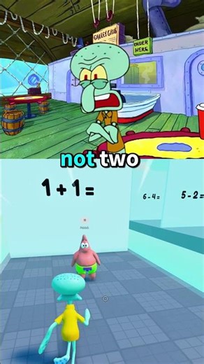 Patrick plays solves the math question📚🤣
