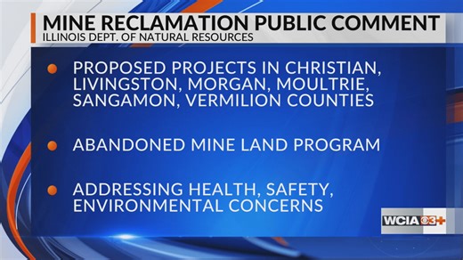 IDNR accepting public comment on upcoming mine reclamation projects