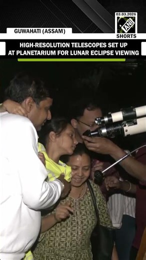 High-Resolution telescopes set up at planetarium for Lunar Eclipse Viewing