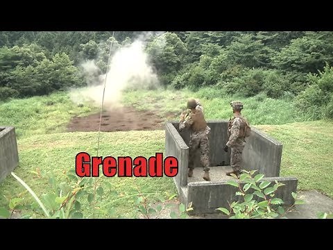 U.S. Marines Train Using M67 Fragmentation Grenades
