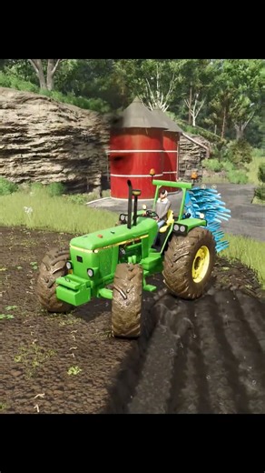 John Deere 4440 Plowing farming simulator 25 realistic gameplay 25 #johndeere #farmingsimulator25