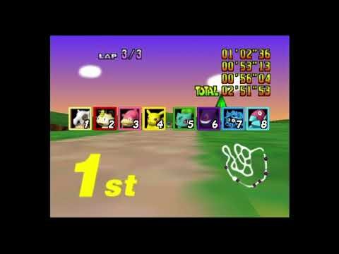 Pokémon Kart 64 - Rainbow Cup (Full) Gameplay (Mario Kart 64 ROM Hack)