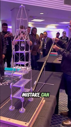 Students Build Bridges From Paper Clips That Hold 100kg!🤯#EngineeringChallenge