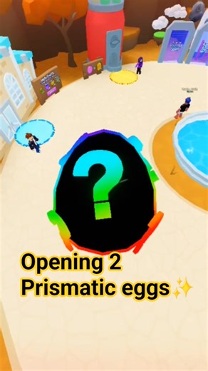 Opening 2 Prismatic eggs for Secret Pets in BGSI✨ #hatching #roblox #bgsi #bubblegumsimulator