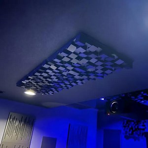 Ceiling Sound Panel for Studio, 3d Wall-ceiling Panels, HI-FI Room-home Cinema, Square Acoustic Panel With Foam, Sound Absorber and Diffuser - Etsy