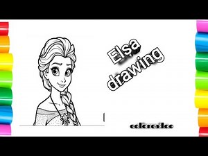 “How to Draw Elsa Step by Step | Easy Elsa Drawing for Kids | Frozen Drawing Tutorial”
