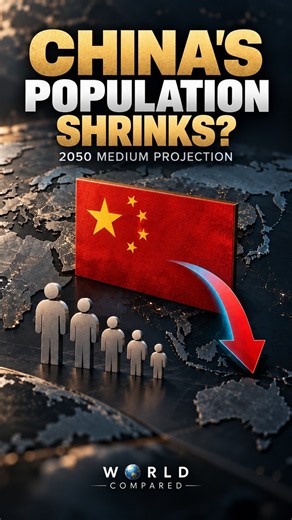 China’s Population Shrinks? | UN 2050 Medium Projection