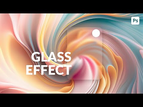 Glass effect for beginners | Glassmorphism | Adobe Photoshop Tutorial