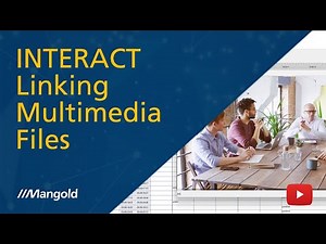 Tutorial on how to link multimedia files in the Mangold INTERACT software