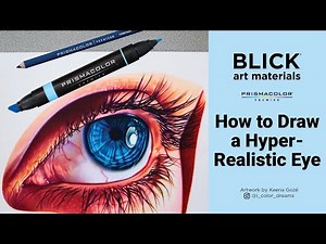 How to Draw a Hyper-Realistic Eye with Prismacolor Premier Markers & Colored Pencils