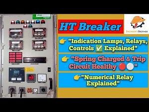 HT Breaker // HT Panel Explained in Detail // Indication Lamps, Relays, Meters & Control.
