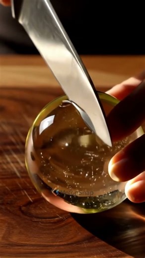 The sound of a glass object falling in slow motion.#asmrcutting #asmrsounds #satisfyingvideo #glassf