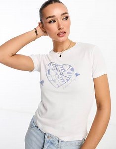 Mango one love one heart short sleeve t-shirt in white | ASOS