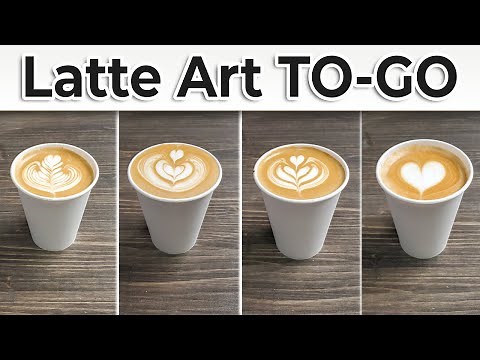 Latte Art Tutorial - To-Go Latte Art