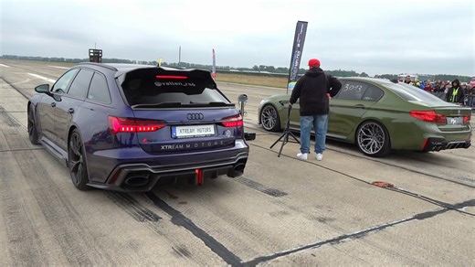 アウディRS6 vs BMW M5 サーキット対決