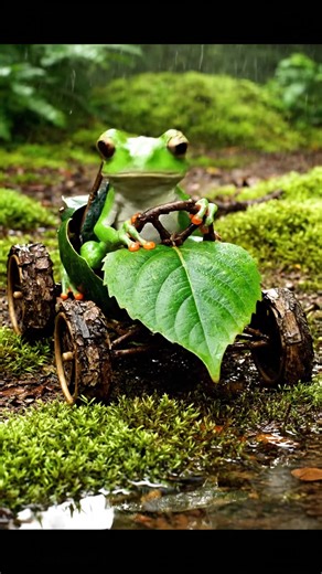 When you finally get your swamp license 🚗🐸💨 Where’s this frog headed first? 😜 #frogfableshub #frogdrive #frogfunny | Frog Fables