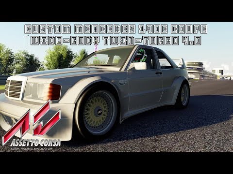 Custom Mercedes 190E Coupe Wide Body Twin Turbo – Assetto Corsa