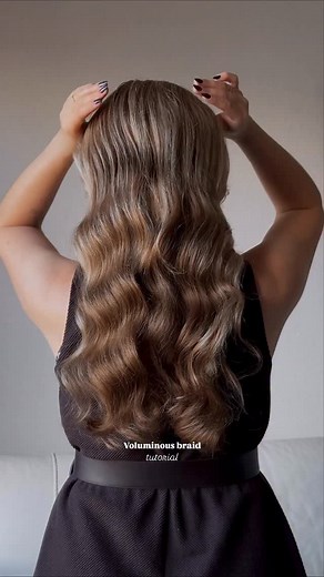 Quick and easy braid for long hair ✨ save and try it #hairstyletutorial #braidtutorial #updo #updotutorial #updohairstyle #braidinspo #easyhairstyle | Vikosto